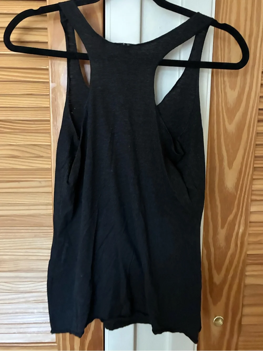 Black Racerback Tank Bach crew size small